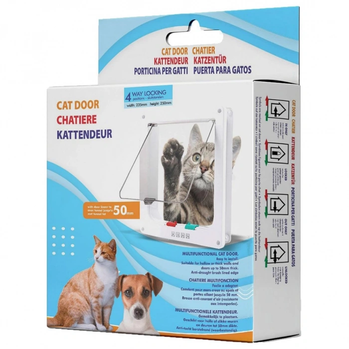 Pet Door 4 Kademeli Kedi Kapısı