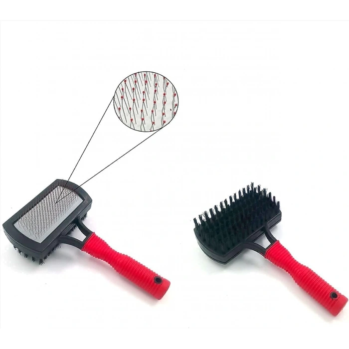 Pet Pretty Kedi Ve Köpekler İçin Çift Taraflı Fırça Özel Uç Kaplamalı