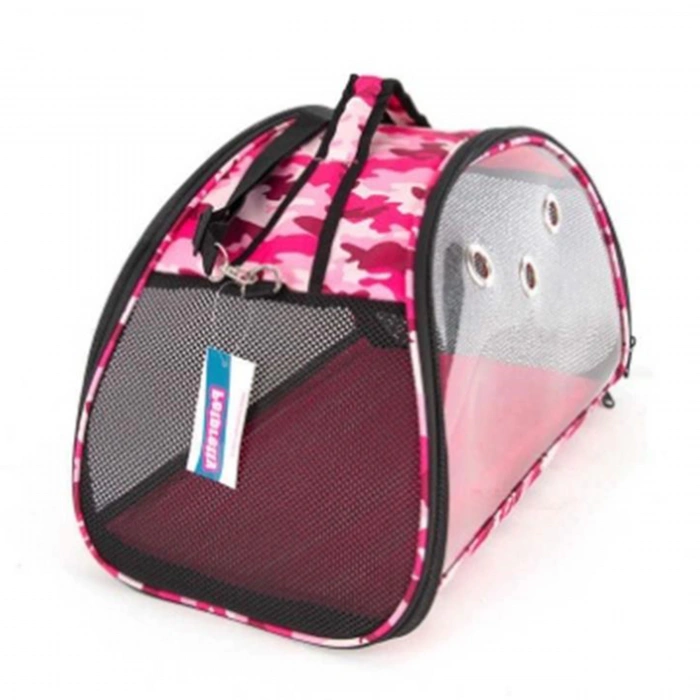 Pet Pretty Şeffaf Çanta Pembe Kamuflaj