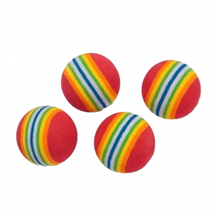 PetQue 4lü Sünger Top Kedi Oyuncağı