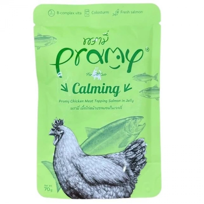 Pramy Calming Somon Tavuk Yetişkin Kedi Maması 70g