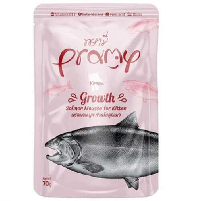 Pramy Growth Kitten Somonlu Mousse Yavru Kedş Maması 70g