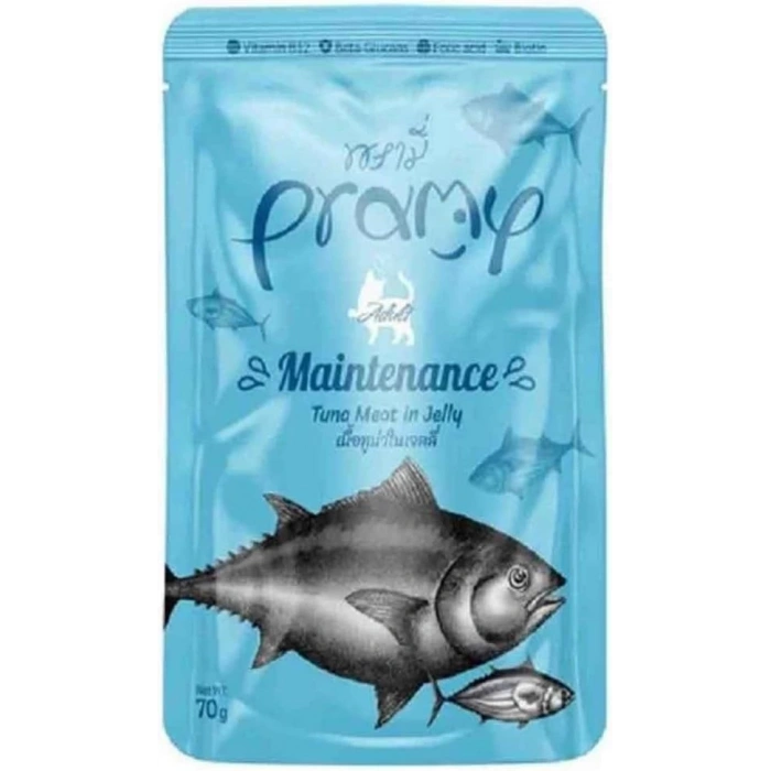 Pramy Maintenance Yağsız Ton Balıklı Yetişkin Kedi Maması 70g