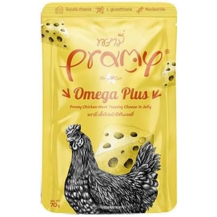 Pramy Omega Plus Tavuk Peynirli Kedi Maması 70g