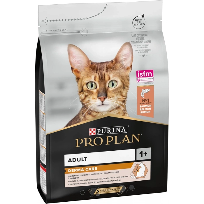 Pro Plan Derma Plus Somonlu Tüy Yumağı Önleyici Yetişkin Kedi Maması 3kg