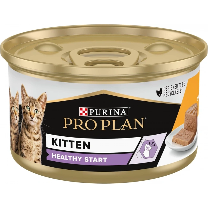 Pro Plan Kitten Tavuklu Yavru Kedi Konservesi 85gr