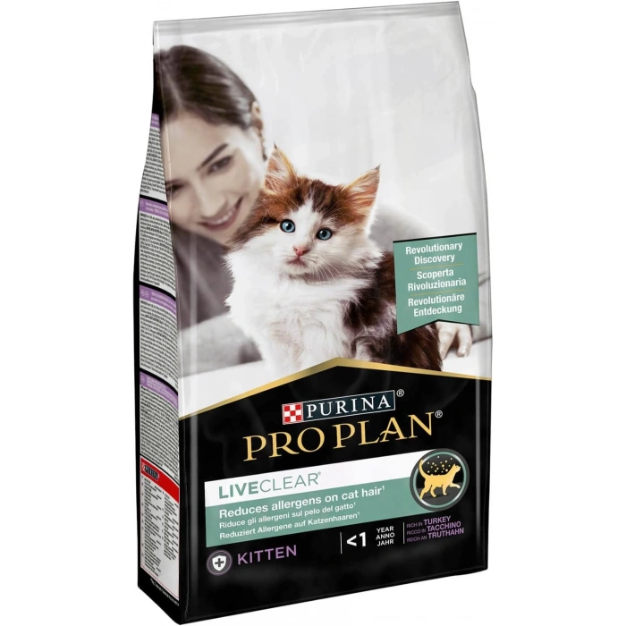 Pro Plan LiveClear Hindili Alerjen Azaltan Yavru Kedi Maması 1,4kg