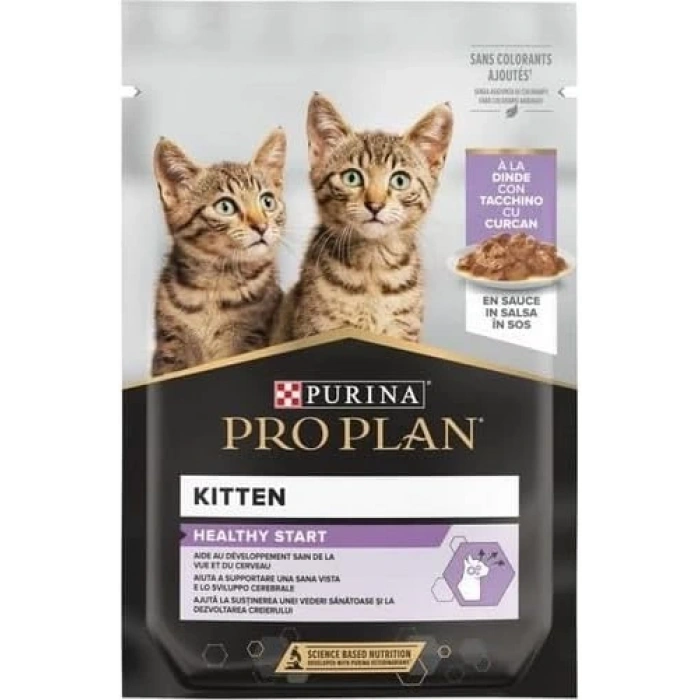 Pro Plan Pouch Sos İçinde Hindili Yavru Kedi Konservesi 85gr