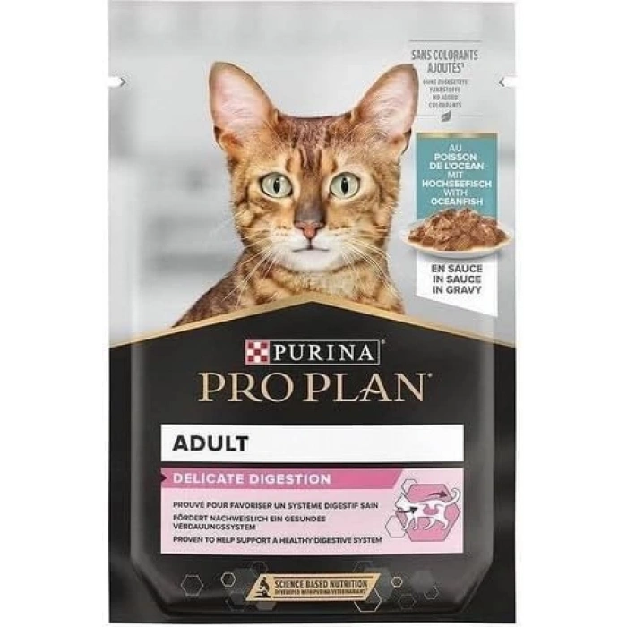 Pro Plan Pouch Sos İçinde Okyanus Balıklı Yetişkin Kedi Konservesi 85gr