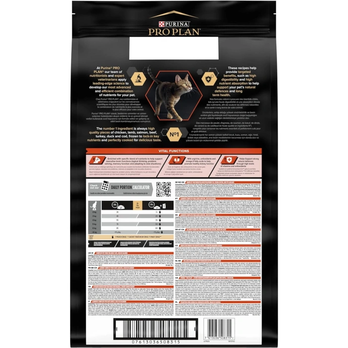 Pro Plan Vital Somonlu Yetişkin Kedi Maması Açık 1 Kg