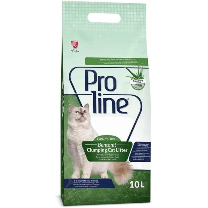 Proline Aloe Vera Kokulu Bentonit İnce Taneli Kedi Kumu 10 lt