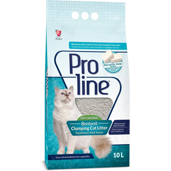 Proline Marsilya Sabunlu Bentonit İnce Taneli Kedi Kumu 10 lt