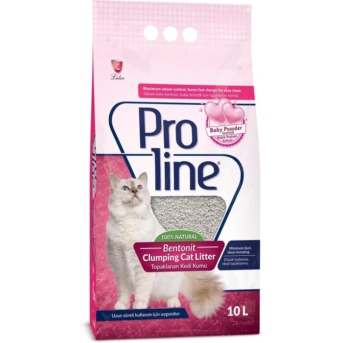 Proline Pudra Kokulu Bentonit Kedi Kumu 10lt