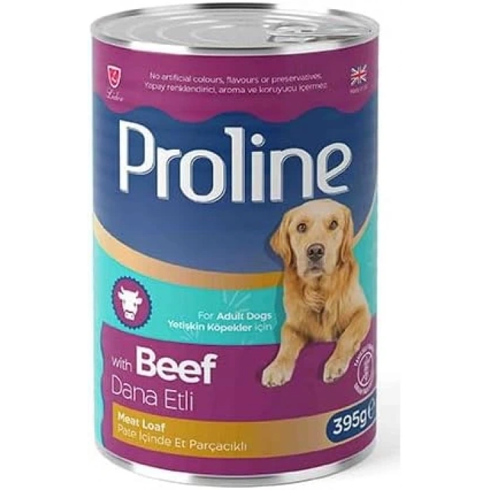 Proline Püre İçinde Et Parçacıklı Dana Etli Yetişkin Köpek Maması 395 g
