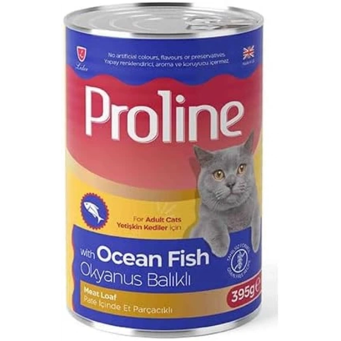 Proline Püre İçinde Et Parçacıklı Okyanus Balıklı Kedi Maması 395g