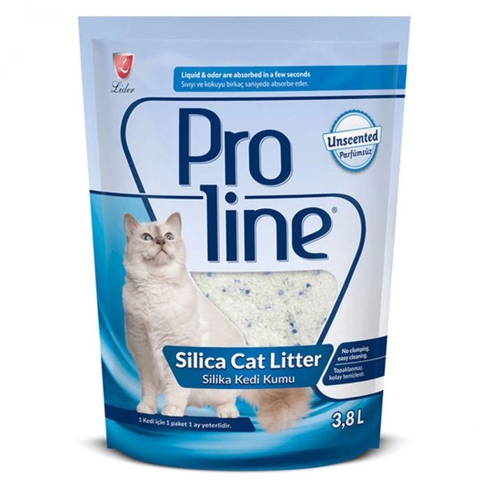 Proline Silica Parfümsüz Kristal Kedi Kumu 3,8 Lt