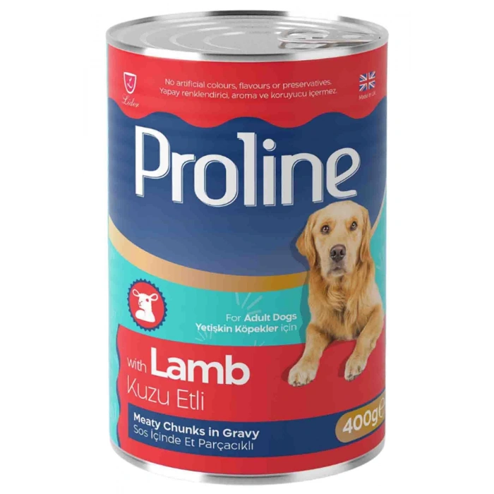 Proline Sos İçinde Et Parçacıklı Kuzu Etli Yetişkin Köpek Maması 400 gr