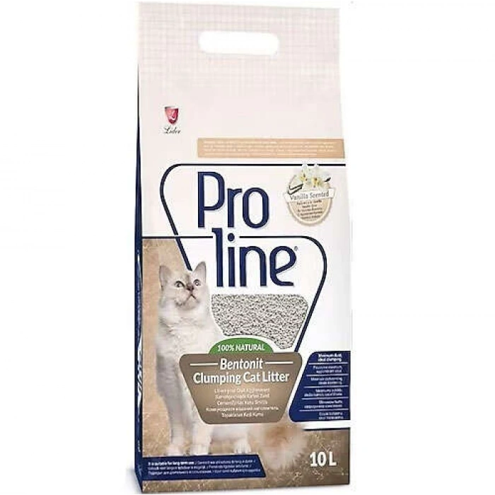 Proline Vanilya Kokulu Bentonit İnce Taneli Kedi Kumu 10 lt