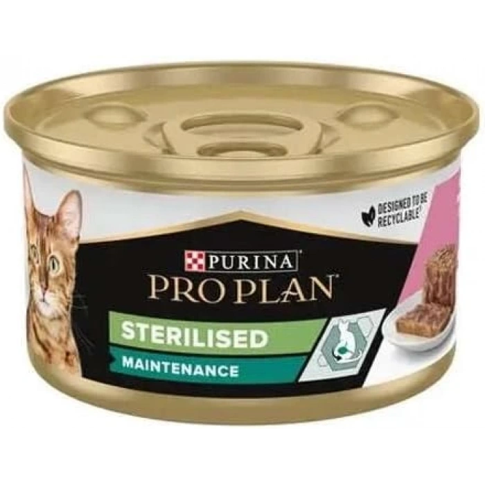 Proplan Ton Balıklı ve Somonlu Kısırlaştırılmış Kedi Konservesi 85 Gr