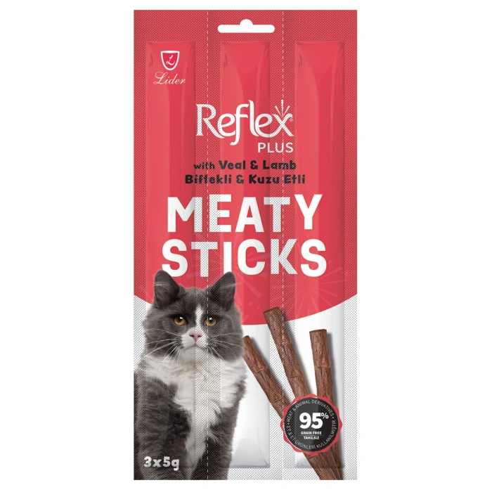 Reflex Biftekli Tahılsız Kedi Ödül Çubuğu 15gr (3lü)