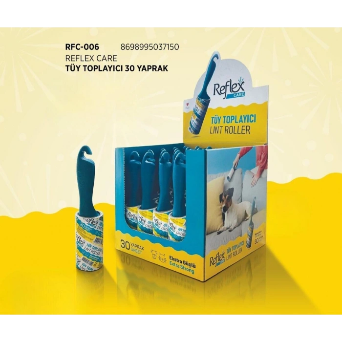 Reflex Ektra Güçlü Tüy Toplama Rulosu 30 Yaprak