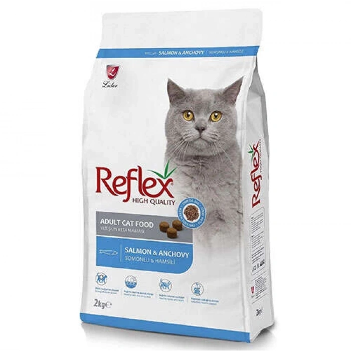 Reflex Hamsili&Somonlu Yetişkin Kedi Maması Açık 1 kg