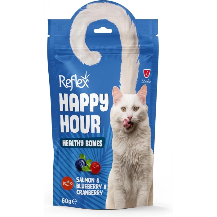 Reflex Happy Hour Sağlıklı Kemikler için Destekleyici Kedi Ödülü 60 gr