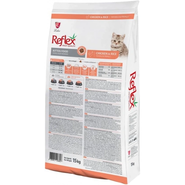 Reflex Kitten Tavuklu Pirinçli Yavru Kedi Maması Açık 1 kg