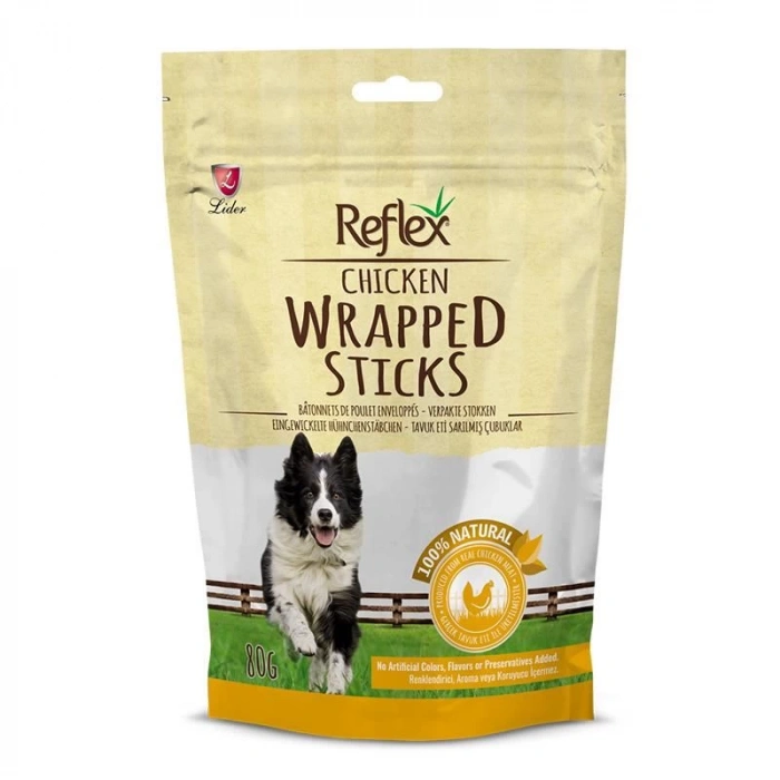 Reflex Köpek Tavuk Parçalı Çubuk 80 Gr