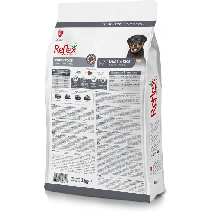 Reflex Medium Kuzu Etli Yavru Köpek Maması Açık 1 Kg