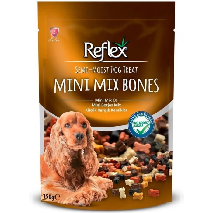 Reflex Mini Mix Bones Yarı Islak Köpek Ödül Kemiği 150 Gr
