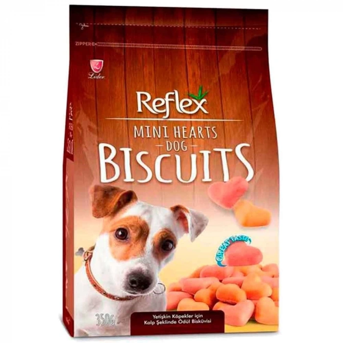 Reflex Mix Renkli Kalpli Köpek Ödül Bisküvisi 350 Gr