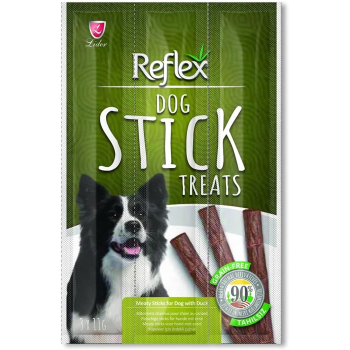 Reflex Ördekli Tahılsız Köpek Ödül Çubuğu 33gr (3lü)