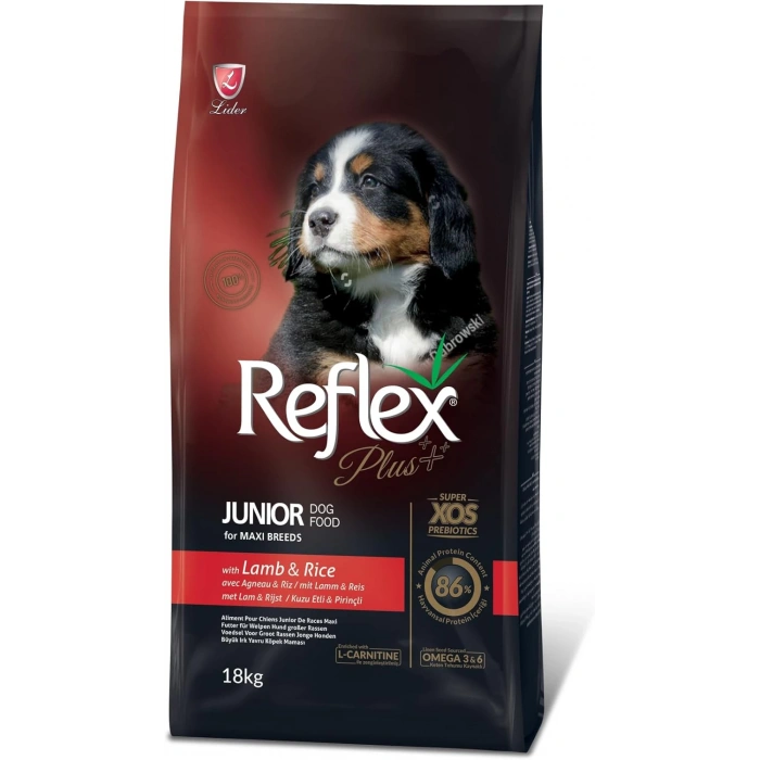Reflex PLus Büyük Irk Kuzu&Pirinç Yavru Köpek Maması 18 kg