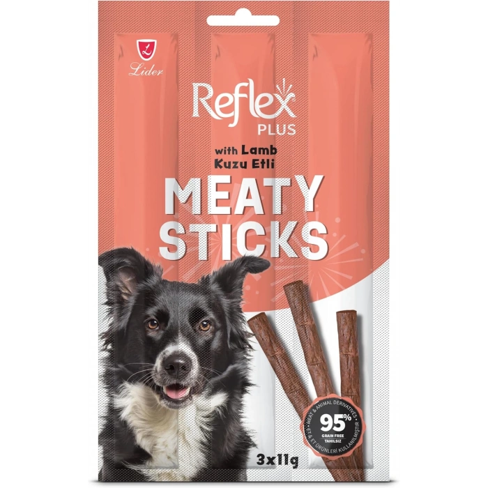Reflex Plus Kuzu Etli Köpek Ödül Çubuğu 3*11g