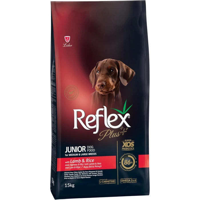 Reflex Plus Kuzu Etli ve Pirinçli Yavru Köpek Maması Açık 1 Kg