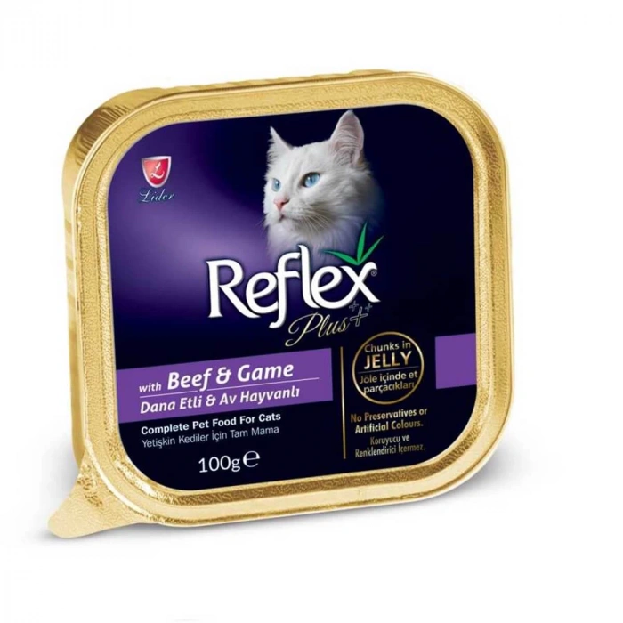 Reflex Plus Pate Biftek & Av Hayvanı Jelly 100 Gr