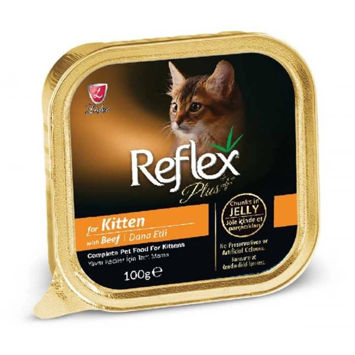 Reflex Plus Pate Kitten Dana Etli Jelly 100 Gr