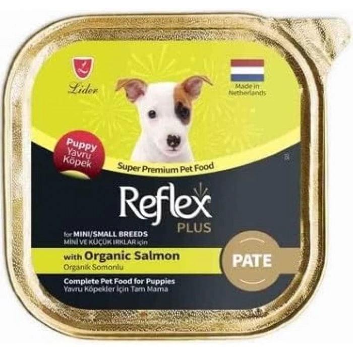Reflex Plus Pate Small Mini Puppy Organıc Somon 85 Gr