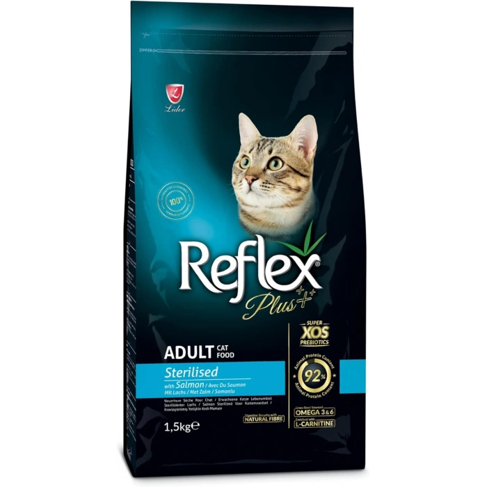 Reflex Plus Sterilised Somonlu Kısırlaştırılmış Kedi Maması 1,5kg