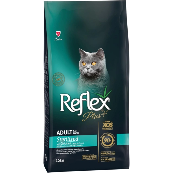Reflex Plus Tavuklu Kısırlaştırılmış Kedi Maması 15kg