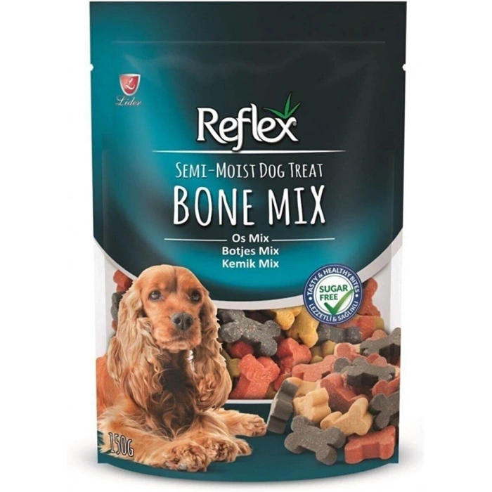 Reflex Semi-Moist Köpek Ödülü Kemik Mix 150 Gr