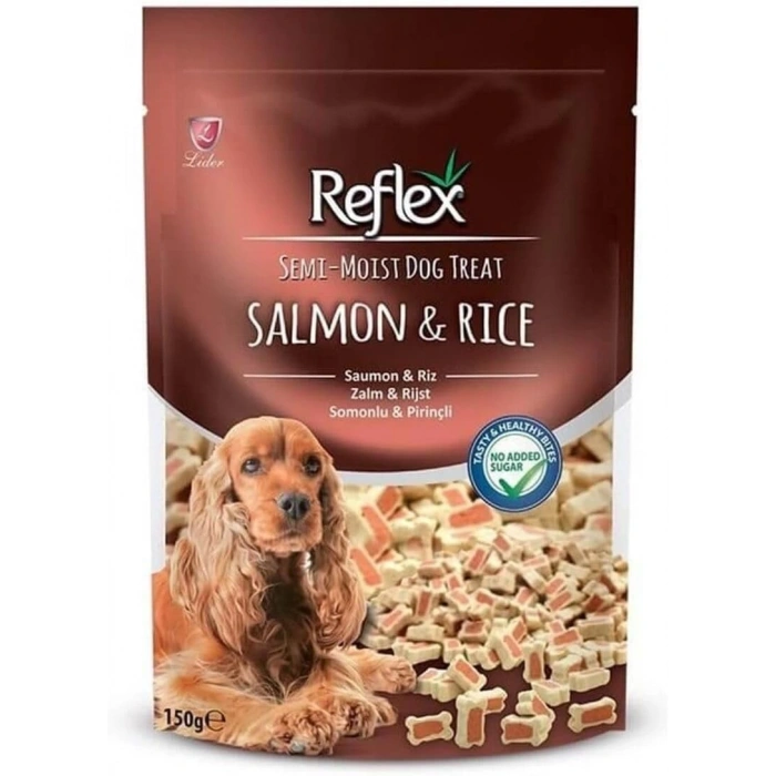 Reflex Semi-Moist Köpek Ödülü Somon&Pirinç Kalpli Mix