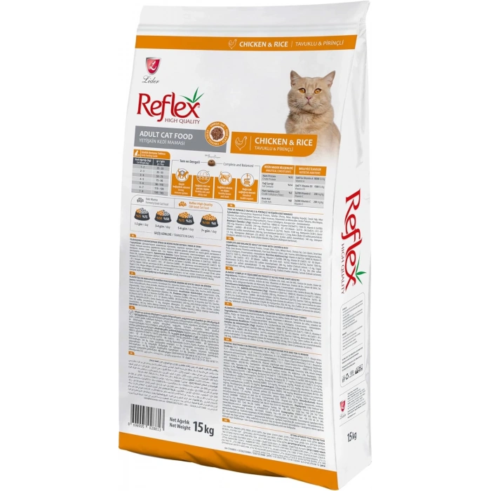 Reflex Tavuklu ve Pirinçli Yetişkin Kedi Maması 15kg