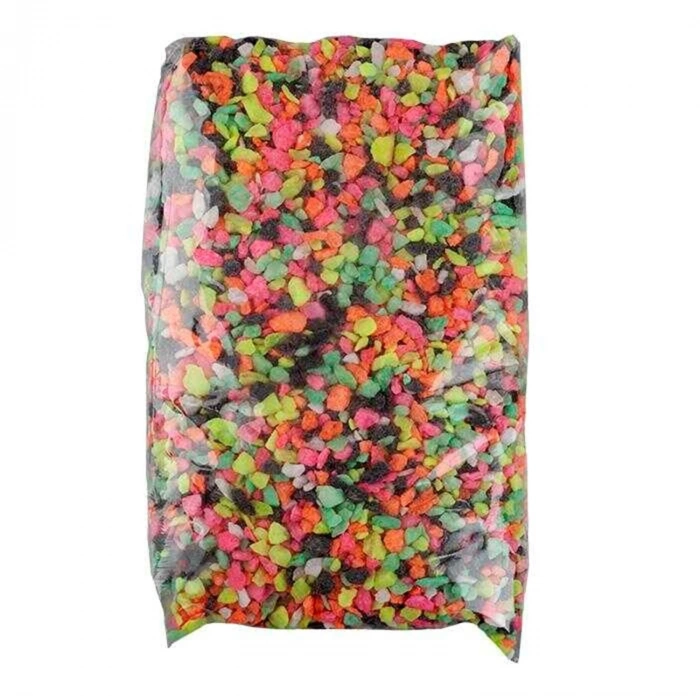 Renkli İri Çakıl Akvaryum Dekoru