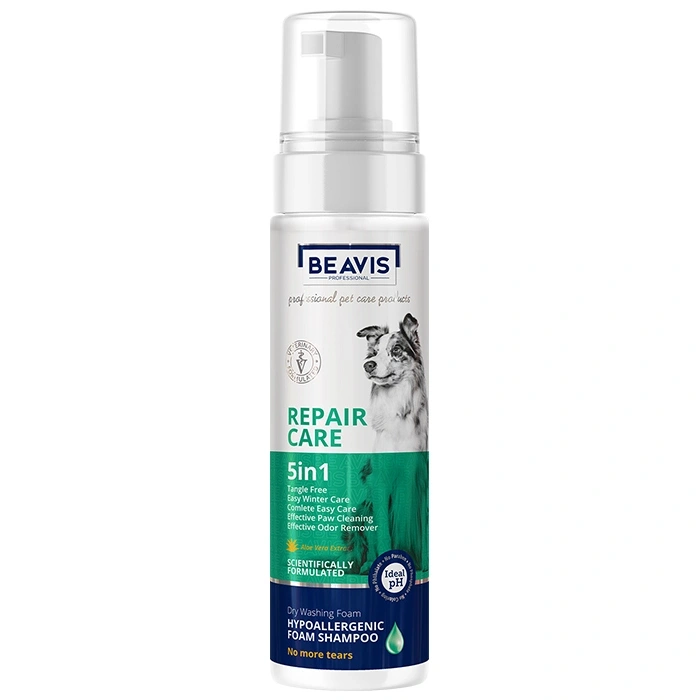 Repair Care Hypoallergenic 5 in 1 Köpekler için Aloe Vera Özlü Kuru Yıkama Köpük Şampuan