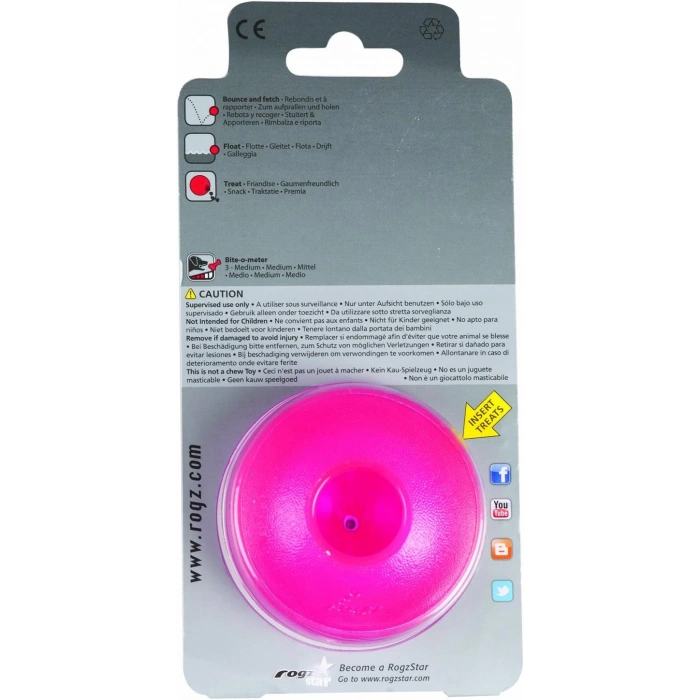 Rogz Grinz Ball Interactive Dog Toy Medium 64mm