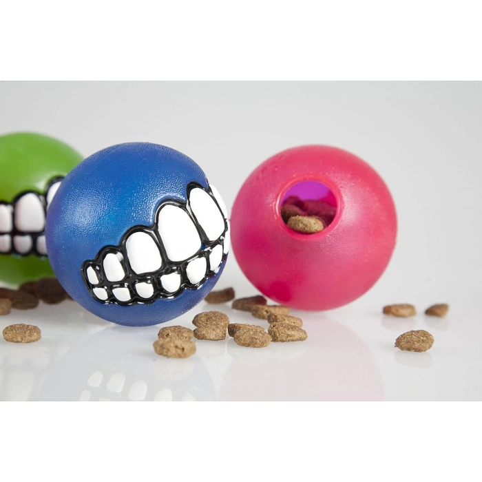 Rogz Grinz Ball Interactive Dog Toy Small 49mm