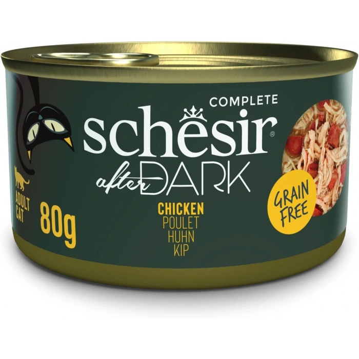 Schesir After Dark Et Suyu içinde Tavuklu Kedi Konservesi