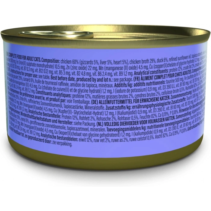 Schesir After Dark Et Suyunda Tavuklu ve Ördekli Yetişkin Kedi Konservesi 80 gr